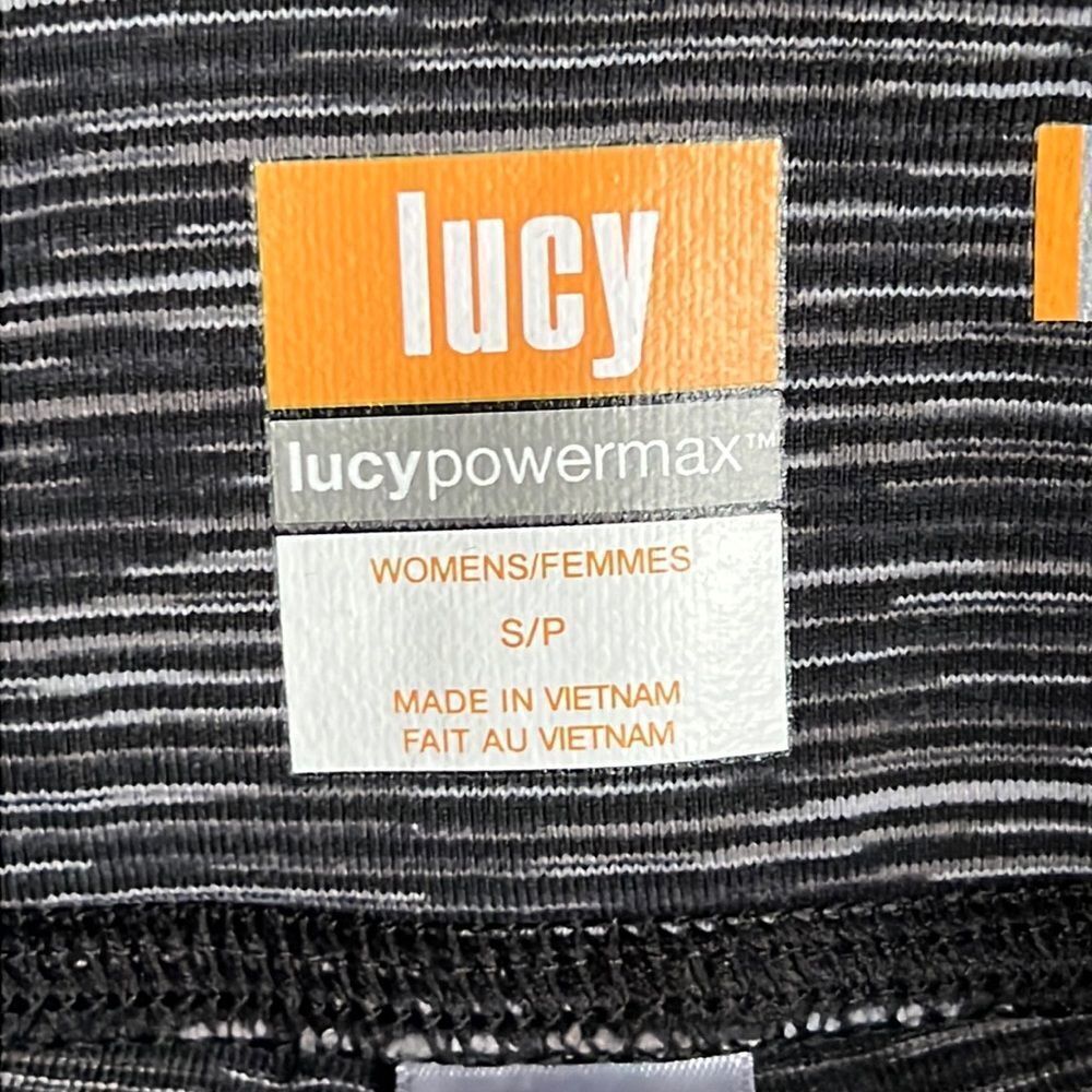 Lucy Black Space Dye Powermax Ultimate X Training Crop Leggings Size Small - Picture 9 of 12